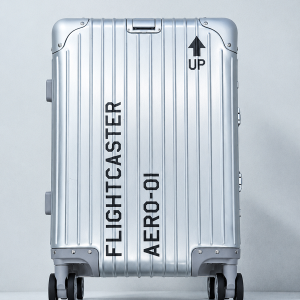 AERO 01 Flightcaster Series aluminium cabin suitcase, front view